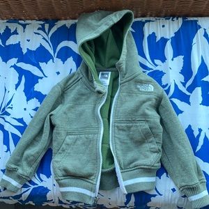 The North Face toddler sweatshirt zip up